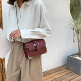 Spring Women's Texture Shoulder Bag Crossbody Messenger Handbags Purses