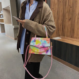 Spring Gradient Rainbow Tie-dye Women's Bag