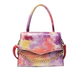 Spring Gradient Rainbow Tie-dye Women's Bag