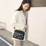 Spring Daisy Satchel Sweet Embroidery Shoulder Bag