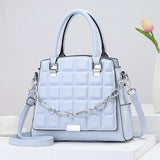 Crocodile Pattern Leather Shoulder Handbag Diagonal Cowhide Bag