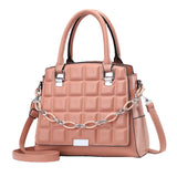 Crocodile Pattern Leather Shoulder Handbag Diagonal Cowhide Bag