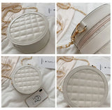 Spring Retro Messenger Bag Women PU Small Round Bag Women
