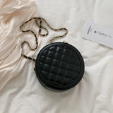 Spring Retro Messenger Bag Women PU Small Round Bag Women