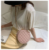 Spring Retro Messenger Bag Women PU Small Round Bag Women