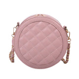 Spring Retro Messenger Bag Women PU Small Round Bag Women