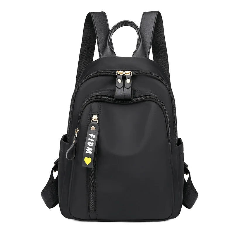 Spring Women's Nylon Backpack Splash Proof Travel Bag