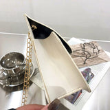 Spring Chain Style Crossbody Bag for Women PU Leather Small Square Bag