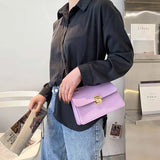 Spring Chain Style Crossbody Bag for Women PU Leather Small Square Bag