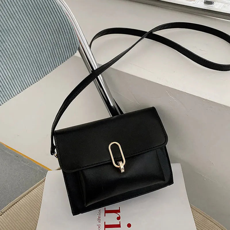 Spring Soft Leather Shoulder Bag for Women and Crossbody Purse