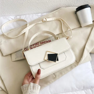 Spring Soft Leather Crossbody Bag Square Small Purse