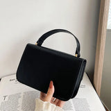 Spring Soft Leather Crossbody Bag Square Small Purse