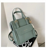 Spring Women Backpack Female Soft Leather School Bags For Teenage Girl