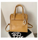 Spring Women Backpack Female Soft Leather School Bags For Teenage Girl