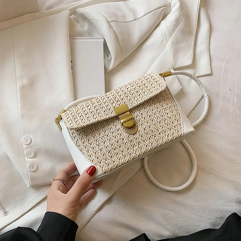 Summer Style Straw Small Shoulder Bag for Women