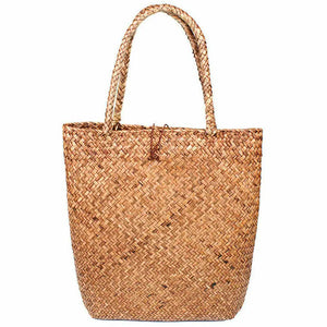 Straw Woven Shoulder Bag Large Capacity Tote Beach Casual Handbag
