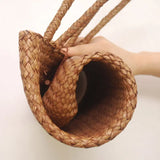 Straw Woven Shoulder Bag Large Capacity Tote Beach Casual Handbag