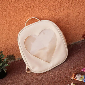 Heart Shape Backpacks Harajuku School Shoulder Bags Girls Book Bag