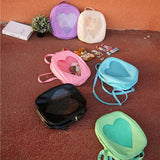 Heart Shape Backpacks Harajuku School Shoulder Bags Girls Book Bag