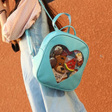 Heart Shape Backpacks Harajuku School Shoulder Bags Girls Book Bag