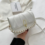 Summer Casual Chain Handbags For Women High Pu Leather Female Shoulder Bag
