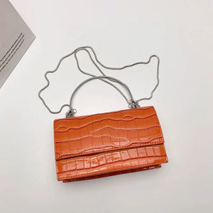 Summer Casual Solid Handbag Chain Crossbody Bag
