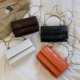Summer Casual Solid Handbag Chain Crossbody Bag