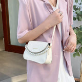 Summer Small Square Handbags For Women Soft Leather Female Shoulder Bag