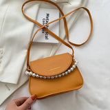 Summer Small Square Handbags For Women Soft Leather Female Shoulder Bag