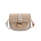 Summer Straw Small Handbags For Women High Female Shoulder Bag Ladies Saddle Bag