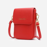 Summer Mini Crossbody Shoulder Bag Women PU Leather Cell Phone Pocket