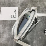 Transparent PVC Jelly Bag Shoulder Handbag