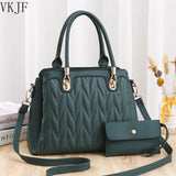 Summer Thread Rhombus Tote Handbag Large Capacity Shoulder Messenger Bag