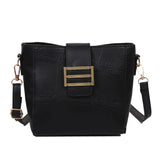Summer Women's Bucket Bag Solid Shoulder Bag Ladies Handbag Diagonal