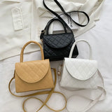 Retro Crossbody Bag Women's Casual Small Bag Pu Leather Female Shoulder Bag
