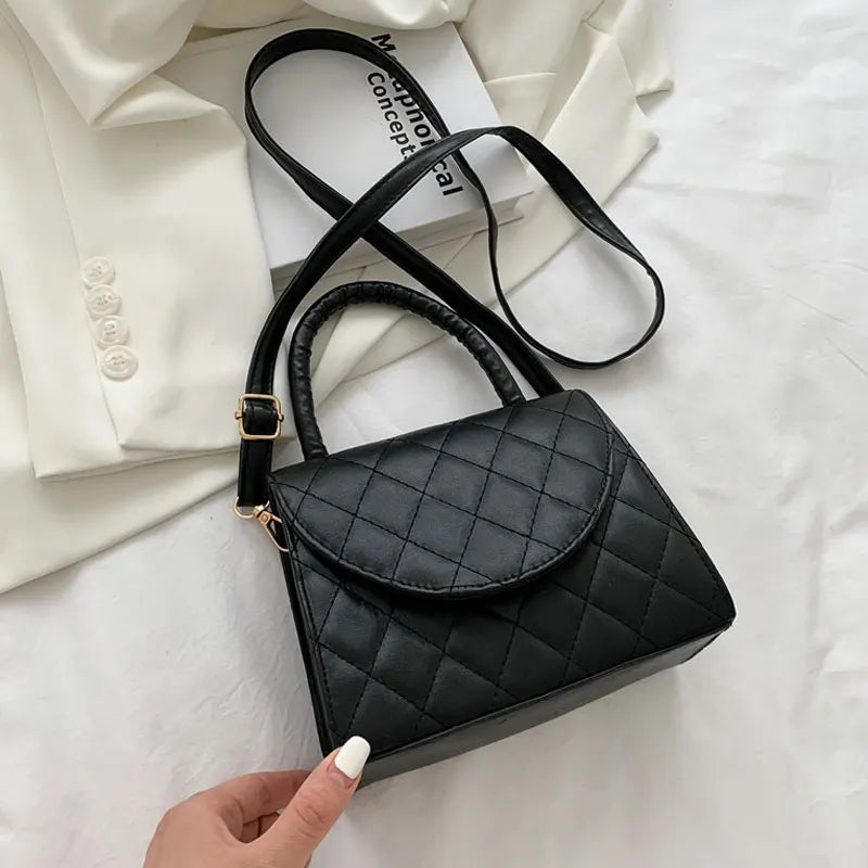 Retro Crossbody Bag Women's Casual Small Bag Pu Leather Female Shoulder Bag