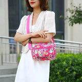 Summer Elderly Canvas Crossbody Bag Women's Bag