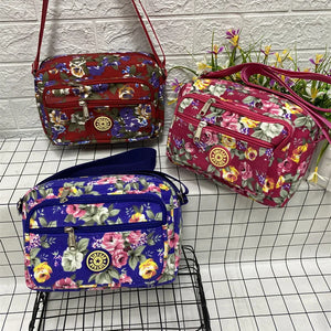 Summer Elderly Canvas Crossbody Bag Women's Bag