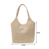 Summer Straw Beach Bag Raffia Woven Handbag Tote Large Capacity