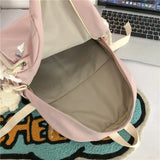 Summer Women Student Backpack Multi-Pocket Travel Rucksack Schoolbag