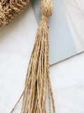 Tassel Beach Crossbody Bag Women Straw Circle Rattan Shoulder Bag
