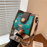 Cartoon Print Crossbody Bags For Women Contrast Shoulder Bag