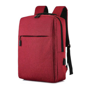 Men's USB Charging Backpack Waterproof Rucksack School Bag