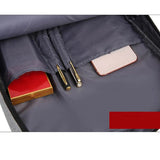 Men's USB Charging Backpack Waterproof Rucksack School Bag