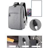 Men's USB Charging Backpack Waterproof Rucksack School Bag