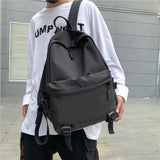 Waterproof Nylon College School Travel Backpack Shoulder Bag