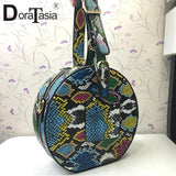 Leisure Party Multicolor Tie-dye Unique Handbags Circular Purse Package