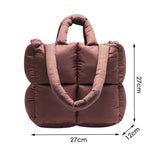 Winter Quilted Nylon Women Shoulder Bag Down Cotton Ladies Handbags