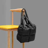 Winter Quilted Nylon Women Shoulder Bag Down Cotton Ladies Handbags