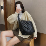 Winter Women Shoulder Bags Down Padded Crossbody Hobo Bag
